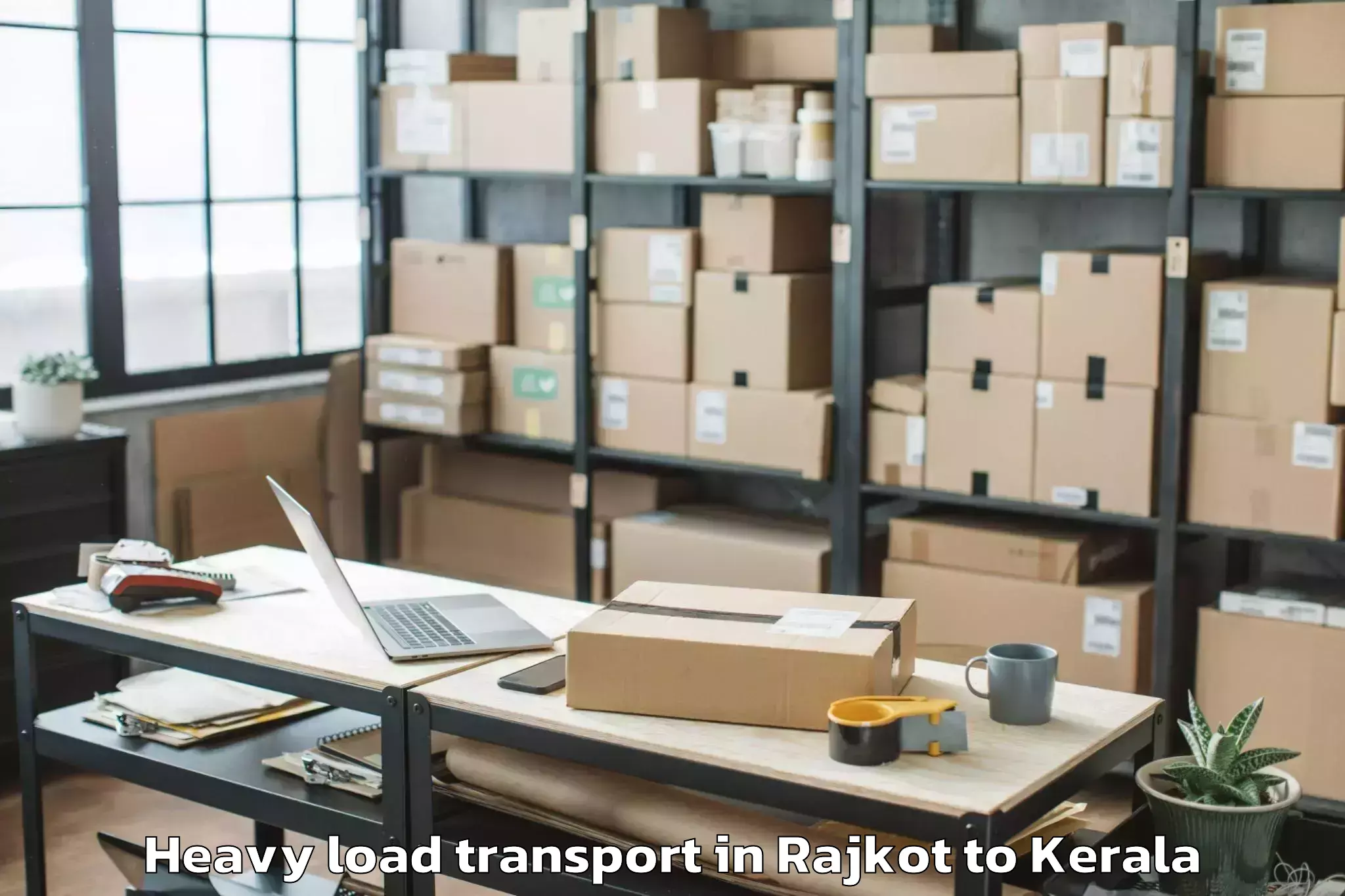 Top Rajkot to Kunnamkulam Heavy Load Transport Available